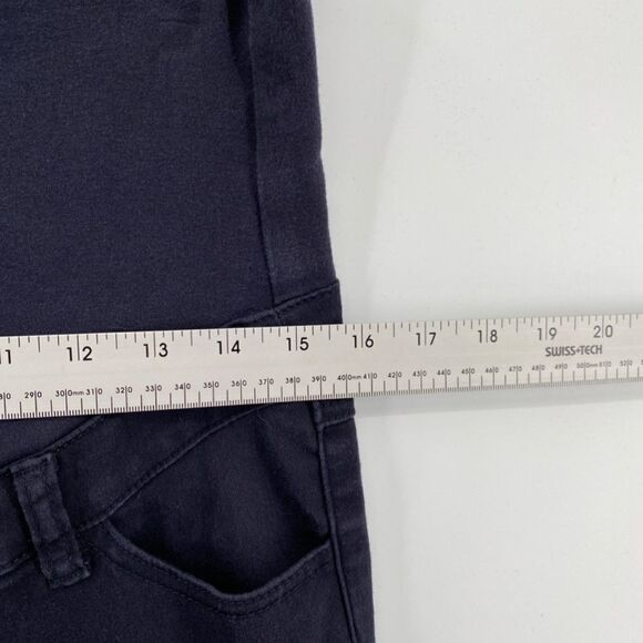 Thyme Jeans Women's Medium Maternity Full-belly Panel Black Purple Denim Pockets - Picture 4 of 11